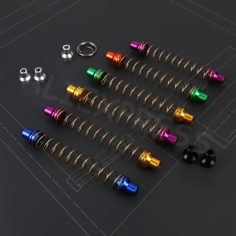Motorcycles Colorful Universal Telescopic Brake Springs Stainless Steel Retractable Compression Brake Springs Aluminum Head