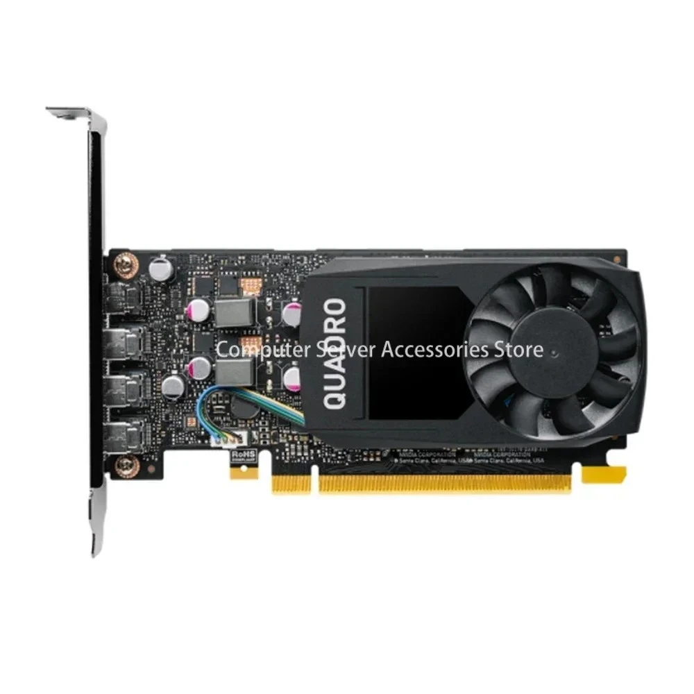 Placa gráfica Quadro para Design Gráfico, Original, 2GB, GDDR5, PCIe, 3 telas, 4K, 3 Mini, DP, PCI-E 3.0, GDDR5, 5K