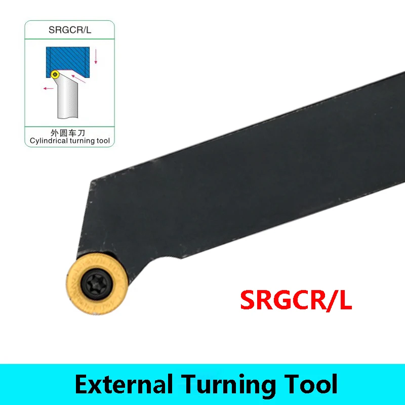 LIHAOPING SRGCR zewnętrzne narzędzia tokarskie tokarka CNC uchwyt narzędziowy SRGCR1616H08 SRGCR2020K08 SRGCR2525M10 SRGCR2020 SRGCR2525 Insert