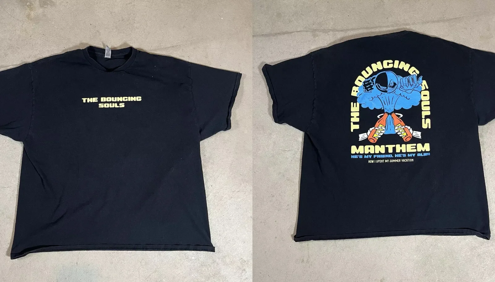 The Bouncing Souls Band Manthem Tour T Shirt Full Size S-5XL SS503