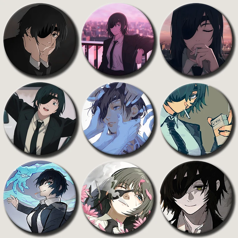 58mm Anime Character Himeno Button Pin Cartoon Role Himeno Brooch Creative Badge for Backpack Clothes Decoration Gift
