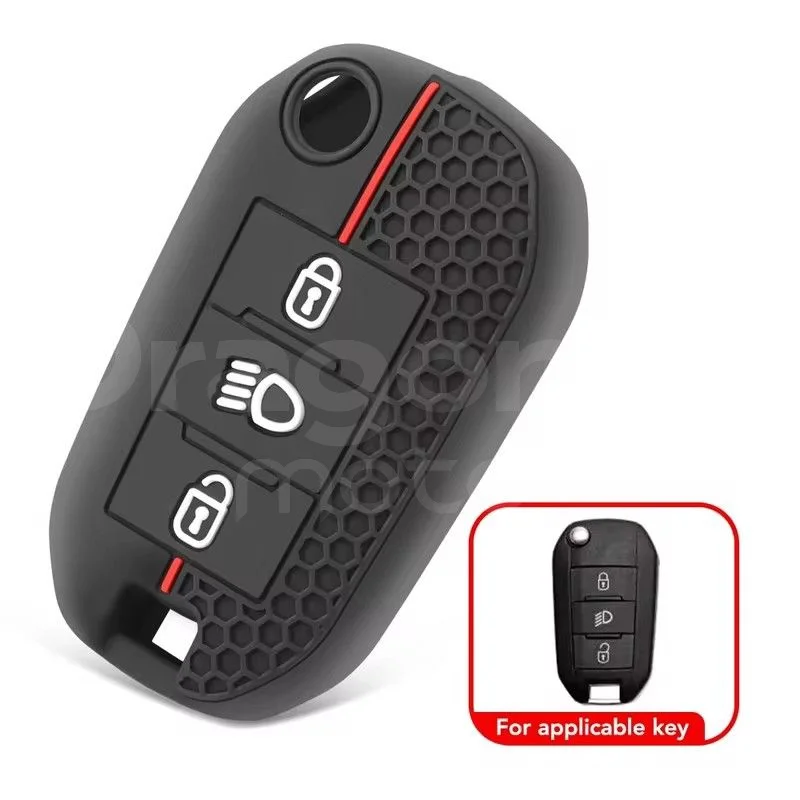 Silicone Key Cover Car Key Case For Citroen C5 C3 C4 C8 Berlingo For Peugeot Partner Rifter 208 308 508 407 2008 3008 Expert