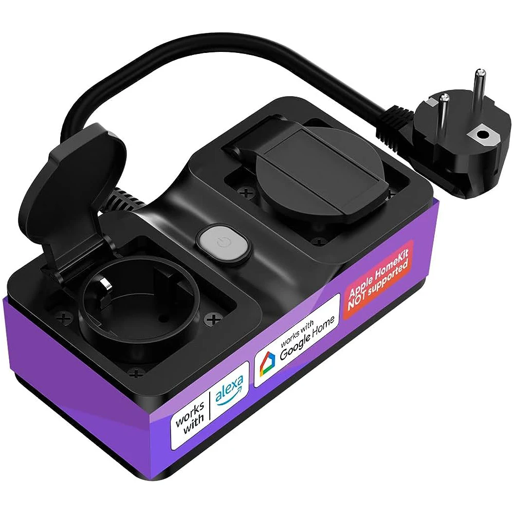 

Meross Smart WiFi Outdoor Plug/Socket WLAN Smart Outlets EU Plug Support Alexa Google Home and SmartThings