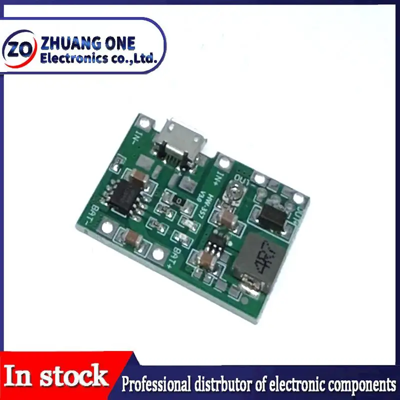 แบตเตอรี่ลิเธียม Li-Ion 18650 3.7V 4.2V แบตเตอรี่ Charger Board DC-DC Step Up Boost โมดูล TP4056 DIY ชุดอะไหล่