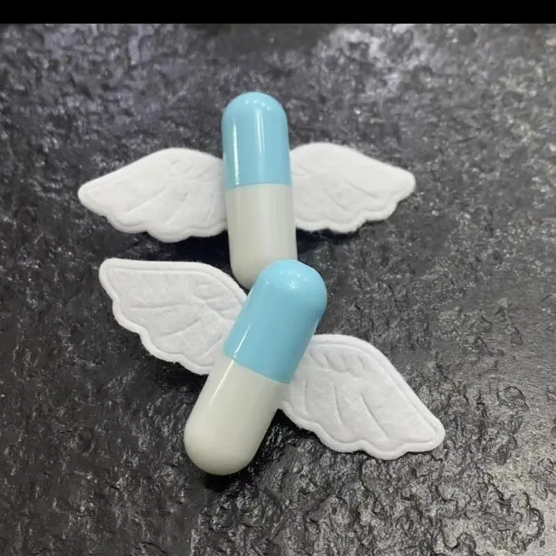 القوطية لوليتا Harajuku النساء ثقافة فرعية لطيف أجنحة الشرير سوار دبوس الشعر Y2K فتاة الأصلي الطبية الملاك الجناح غطاء الرأس