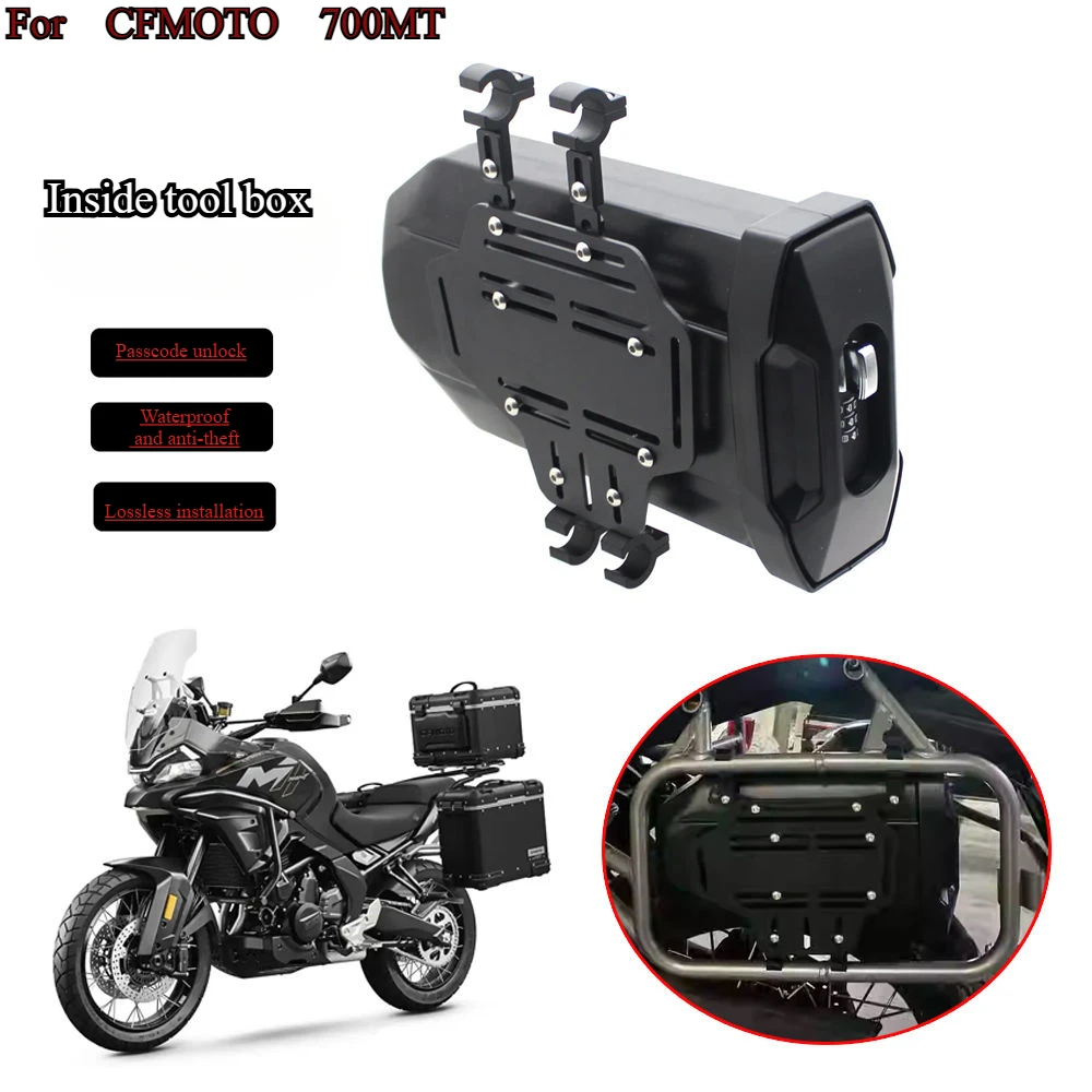 

【Waterproof and anti-theft design】for CFMOTO 700MT Modified motorcycle inside toolbox Password Toolbox trunk storage box
