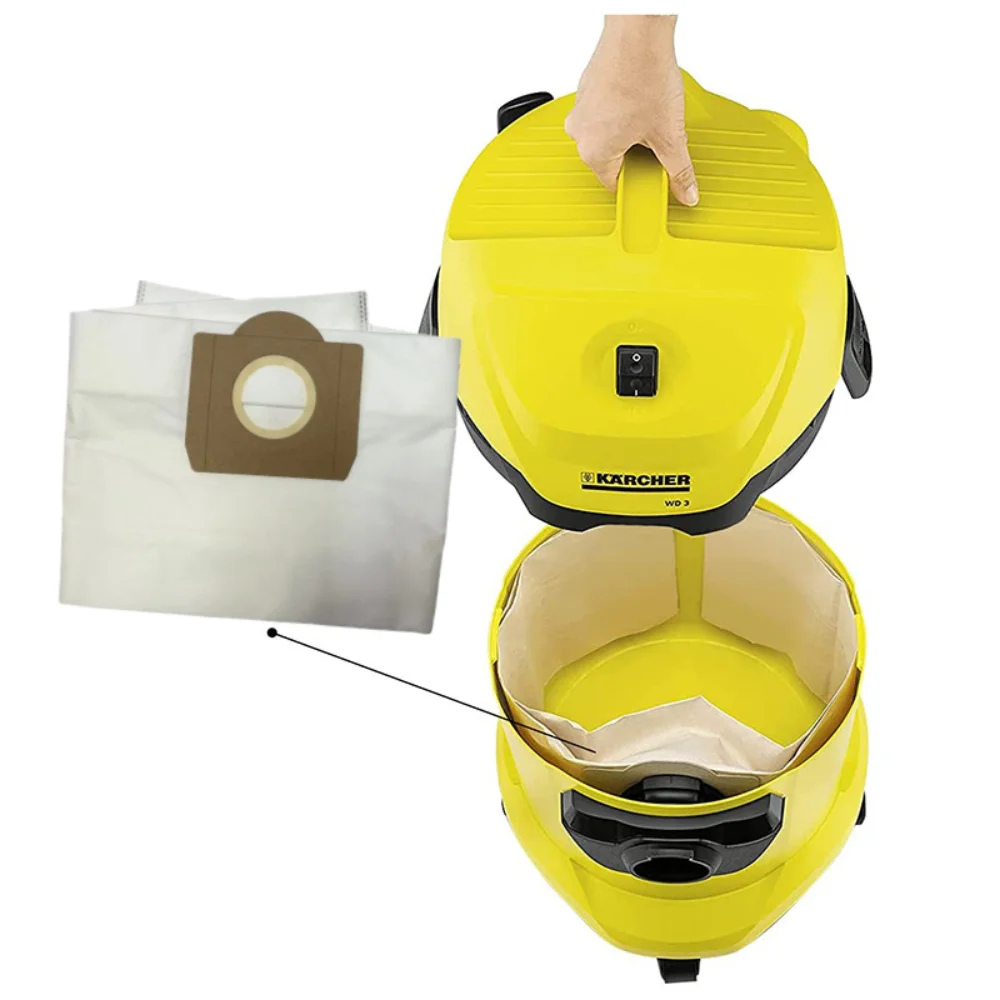 ملحق كيس غبار غير منسوج مناسب للمكانس الكهربائية Karcher 6.959-130/A2204/A2656/WD3200/WD3300/MV3/WD3