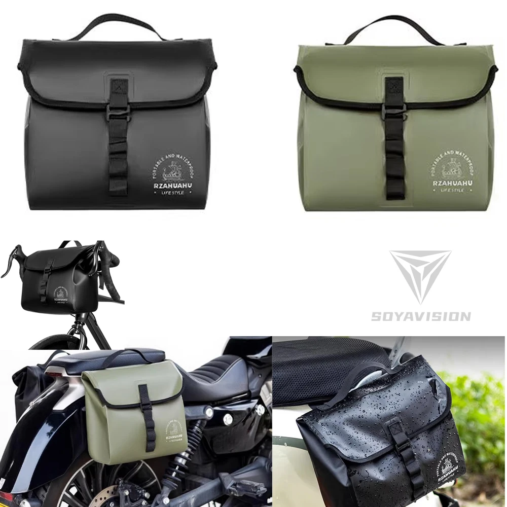 

New Bicycle Handlebar Bag Large Capacity Bike Storage Front Tube Bags Bicycle Rear Seat Carrier Bag Bike Trunk Cycling