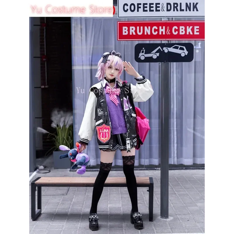 마리아 여섯 번째 학기 학생 반기념일 코스프레 의상 게임 애니메이션 파티 유니폼 할로윈 역할극 의상5;c,8'z,6.k;