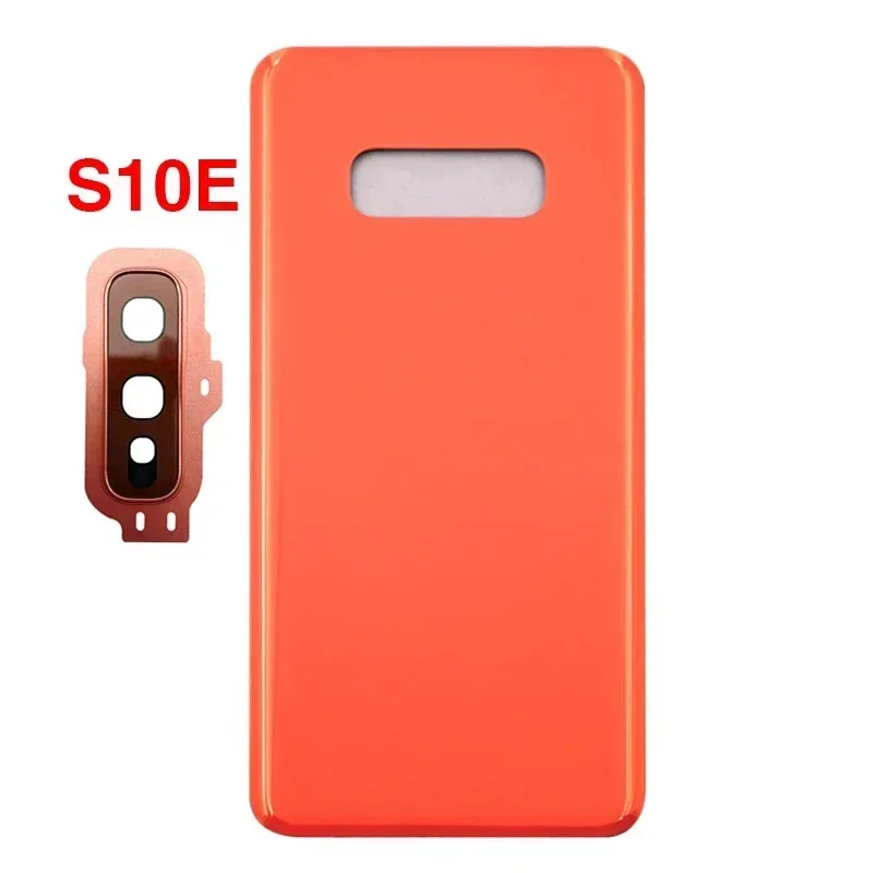 For SAM Galaxy S10 / S10 Plus / S10E G973 G975 Battery Back Cover Rear Door 3D Glass Panel Housing Case Camera Lens Replace