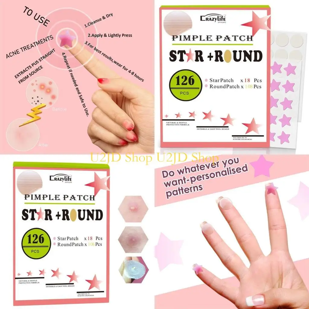 U2JD Acne Patch Invisible Sticker Remove Pimples Treatment-Mask Facial-Skin Care Tool