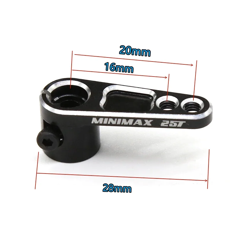 GGRC 4pcs Aluminum Alloy 25T Servo Arm Heighten Steering Link Servo Part For RC Car TRX4 SCX10 TAMIYA ARRMA Wltoys HSP