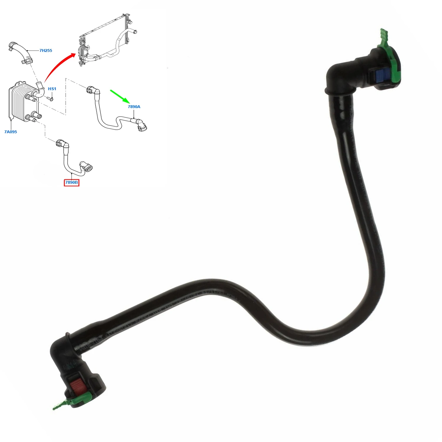 Oil Cooler Hose Pipe Line 8G917890AC For Ford Mondeo MK4 S-Max Galaxy 2007-2014 2.0 2.2 TDCi Duratorq Diesel Engine Accessories