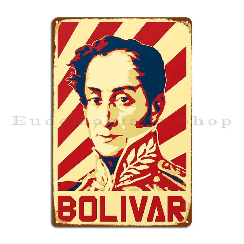 Simon Boliviar Venezuela Metal Plaque Vintage Customize Customize Create Cinema Tin Sign Poster