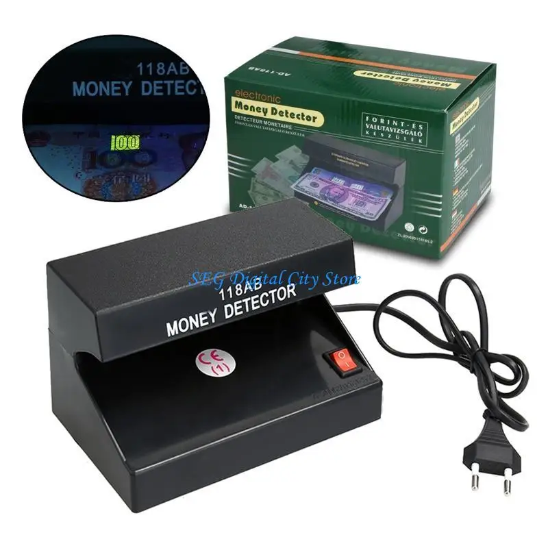 U75B 118AB 4W Banknote Detector Single Light Small Currency Bill Checker Test