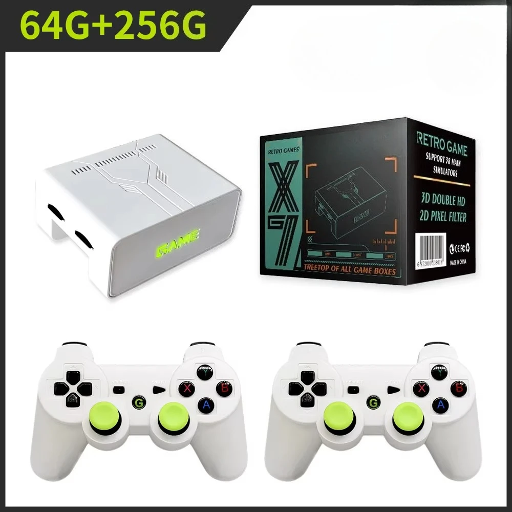 Magic Linux Portable Video Game box Console 2.4G Wireless Tv Stick Retro For PSP Family 4K 64+256G 12000 for GAMES With bracket