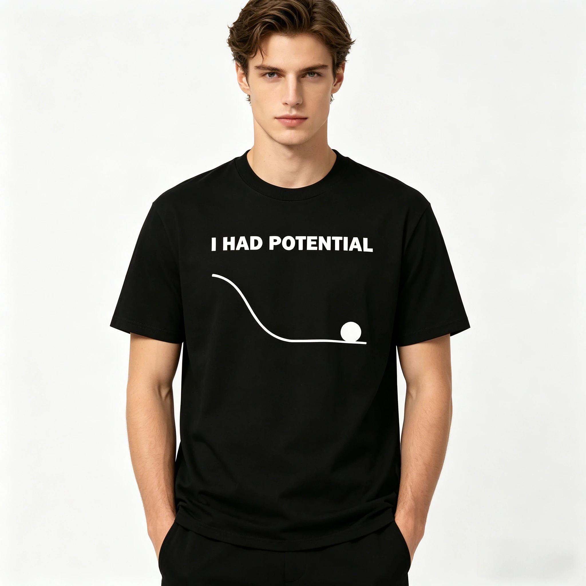 Project Hail Mary “I Had Potential” Ryland Grace Same Style 100%Cotton Unisex Shirt 2026 Summer New Fashion Men Oversized Tshirt