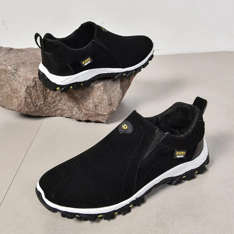 

2025 Новые мужские кроссовки, нескользящая уличная походная обувь, большие размеры 38-50, мужская повседневная обувь, удобная мужская обувь без шнуровки
