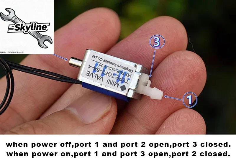 Mini Electric Solenoid Valve 2-Way 2-Position Normally Open N/O DC 3V 3.7V 5V Micro Air Gas Flow Control for DIY Medical Applica