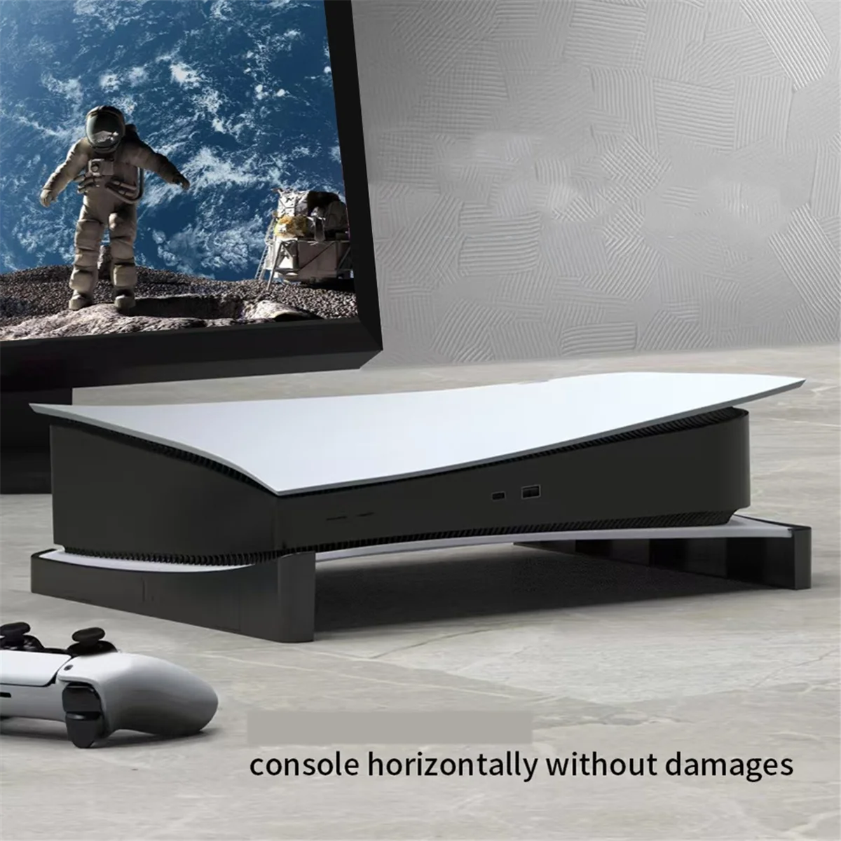 QA88X Per console di gioco PS5 Supporto orizzontale Supporto base per supporto da tavolo aggiornato per console PS5 Accessori per giochi B