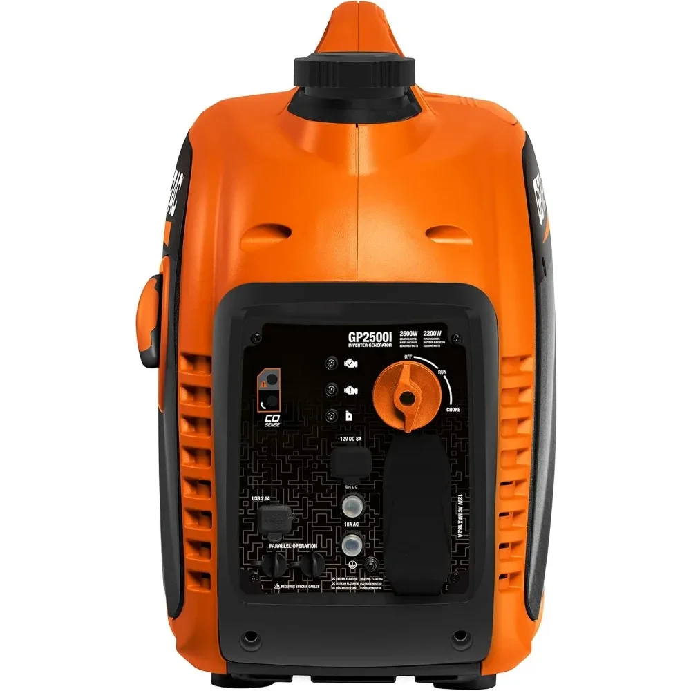 Generac 8251 GP2500i 2,500-Watt Gas Powered Portable Inverter Generator - Compact and Lightweight Design - Produces Clean