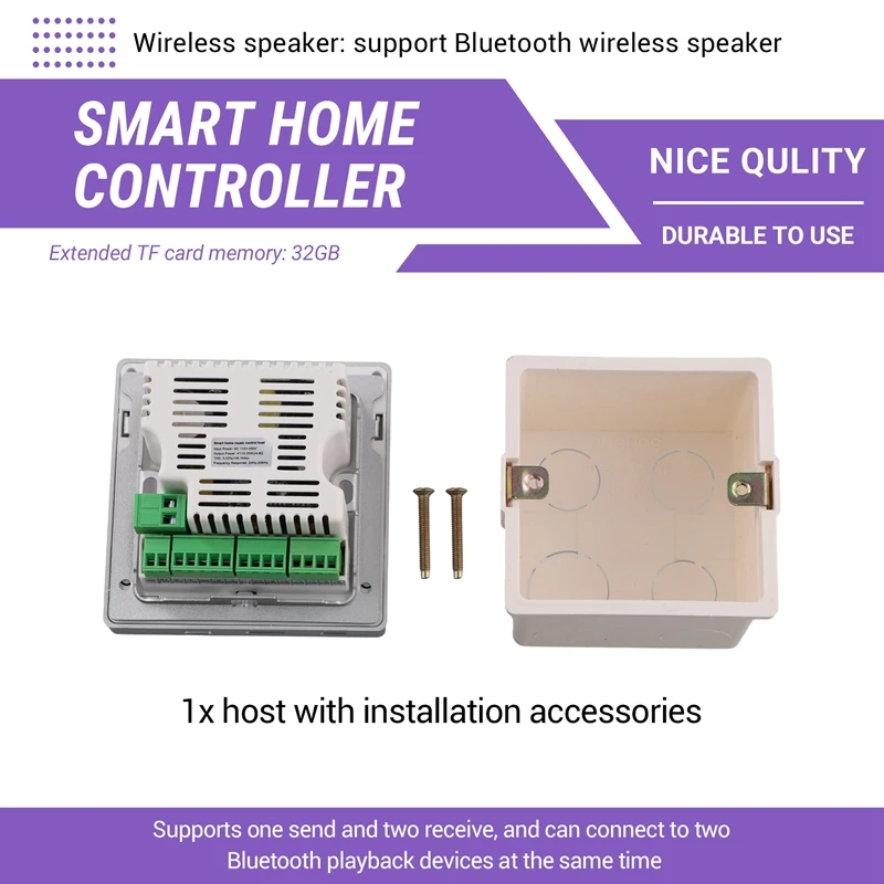 جديد داخلي خلفية نظام الموسيقى المنزل فندق العمارة شقة فيلا اتصال بلوتوث الجدار مكبر للصوت مع اللمس