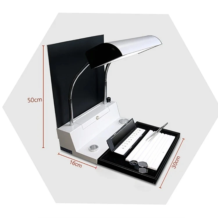 2026-Desk Lamp For Jewelers 6500K Color Temperature Table Lamp Day Light Lamp 220V Two Adjustable Light