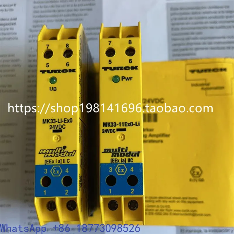 TURCK Safety Barrier MK33-LI-EX0/24VDC MK33-11EX0-Li/24VDC，1PCS
