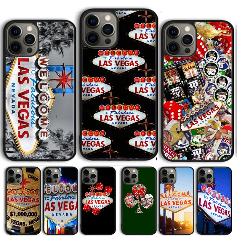 Las Vegas Nevada Gamble Phone Case Cover For iPhone 15 16 14 13 12 Pro Max mini 11 Pro Max XS X XR Plus Coque Shell