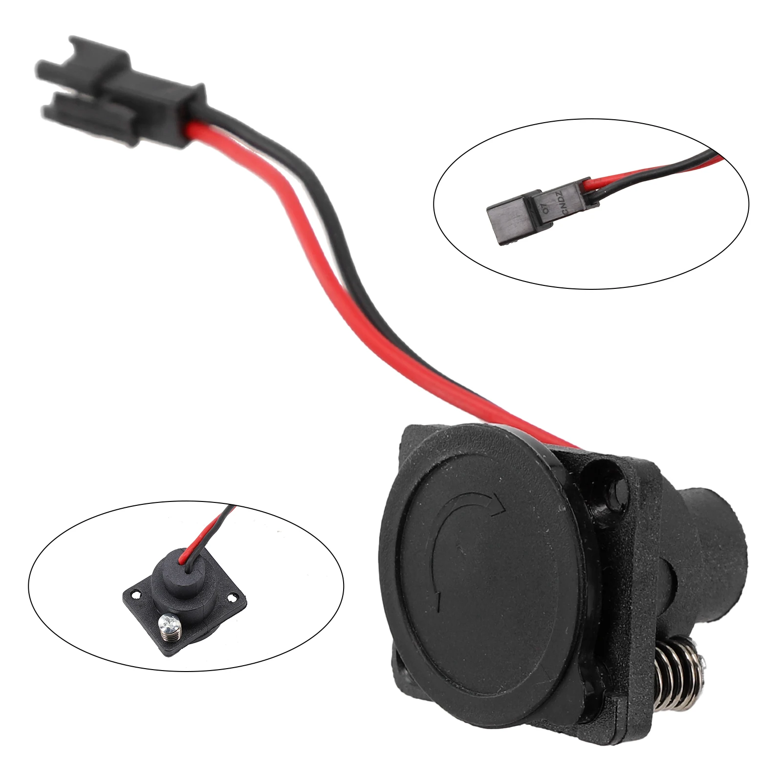 Electric Scooter Ebike Charging Port DC2.5/Female/Male/Lotus Charger Hole Socket Charging Discharging Port(cable Color Random)