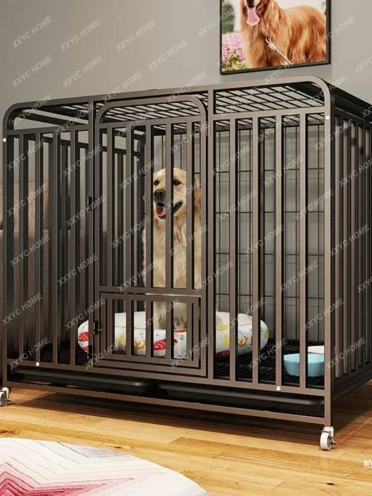 QQPet Teddy Household Indoor Small Dog Medium Large Dog With Toilet Separation Cat Cage