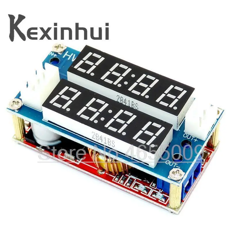 2 in 1 XL4015 5A Adjustable Power CC/CV Step-down Charge Module LED Driver Voltmeter Ammeter Constant current constant voltage