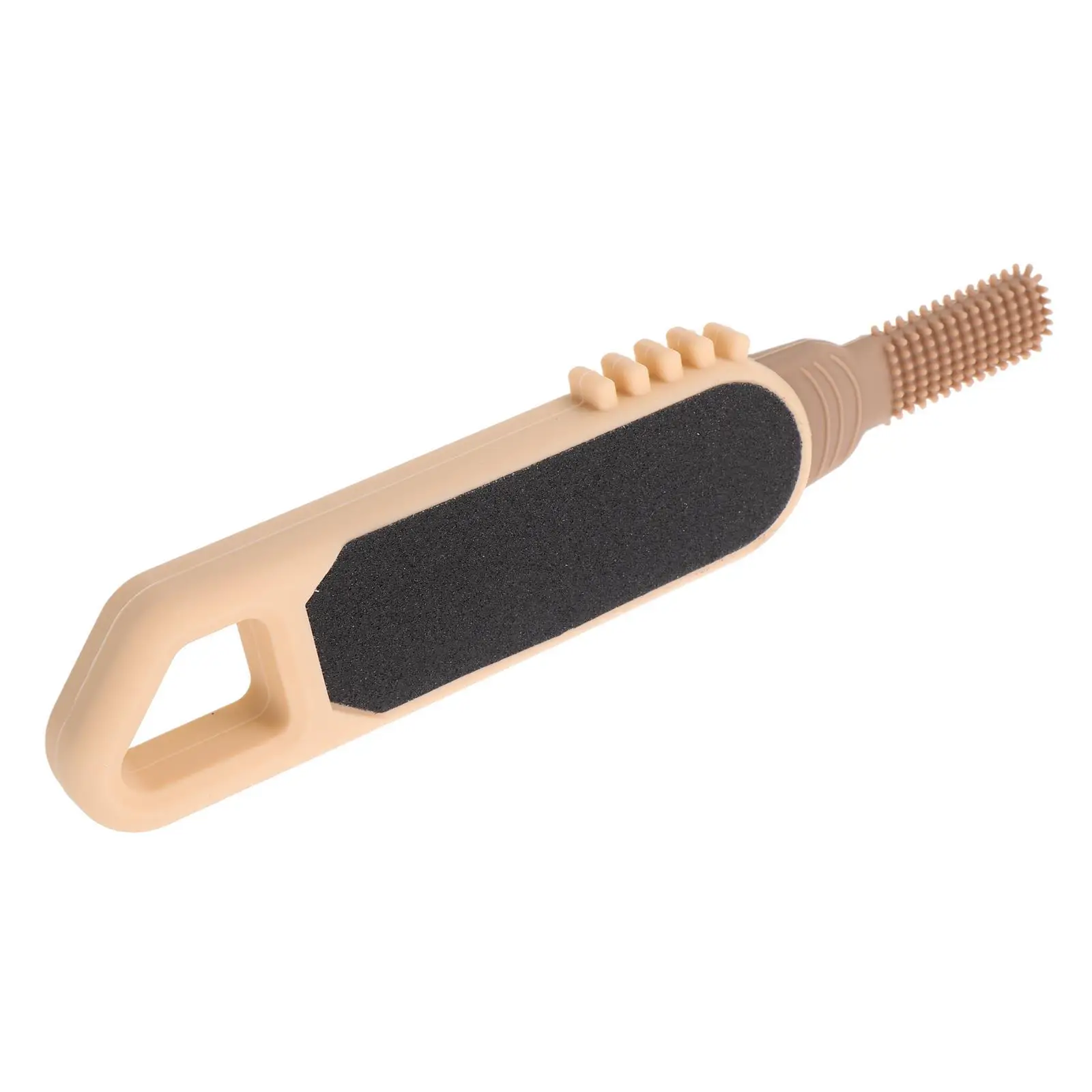 

Double Sided Yellow Foot Exfoliator Brush Soft Silicone Shower Foot Scrubber for Dead Skin Removal Toe Cleaner Feet Care