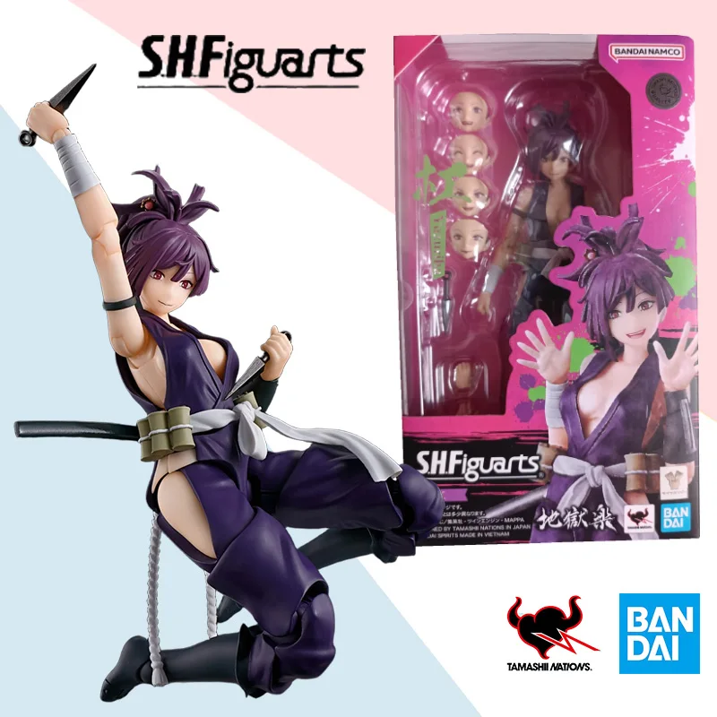 

Bandai original S.H.Figuarts Hell Music SHF Yuzuriha anime action figure collection model ornaments toy birthday surprise gift