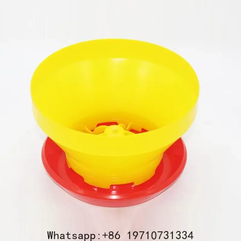 for Chicken Feeder Poultry Feed Bucket Hanging Trough Dispenser Farm Breeding Equipment Automatic Grain Food Container for
