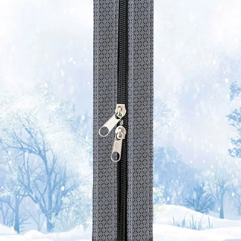 نوافذ شتوية محكمة الغلق، مقاومة للرياح، مقاومة للبرد، مانعة للتسرب، قماش بلاستيكي، طبقة شفافة على شكل سحاب، مقاومة للمطر، قابلة للتخصيص