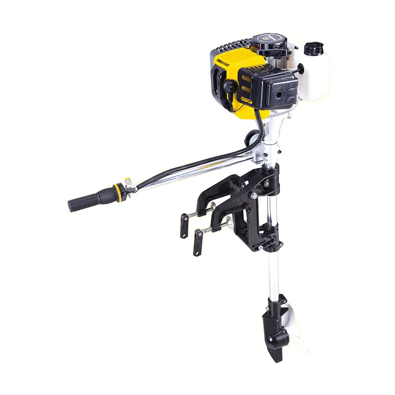 2-Stroke 2.5HP Hand-Pulled Start Outboard Motor for Inflatable Boats Ideal Propulsion for Your Water Adventures