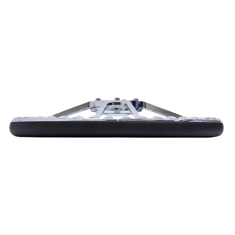 High Quality Retro Microfiber Leather Racing Steering Wheel With Three Spoke Chrome Plated Bracket Interior Accessory
