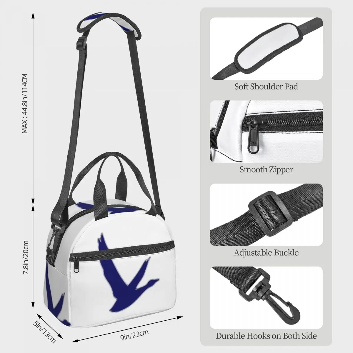 Grey Goose Vodka (Vintage) Lunch Bags Insulated Bento Box Waterproof Lunch Tote Picnic Bags Cooler Bag for Woman School