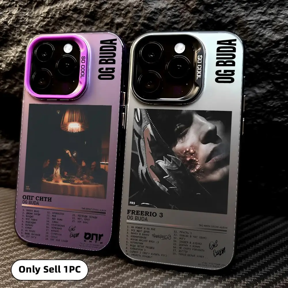 Og B-BudaS Russia Rapper Phone Case For iPhone 17 16 15 14 13 12 11 Pro Max Designer Matte Laser Aurora Funda Phone Case