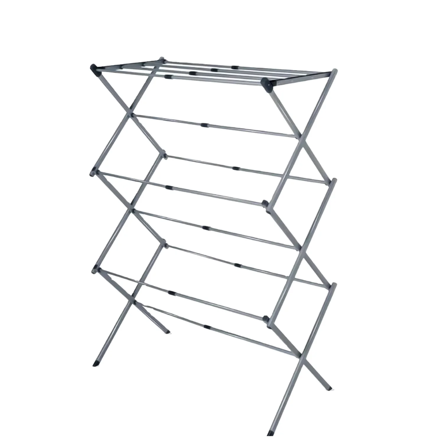 Portable Metal Folding Clothes Dryer Rack Outdoor Balcony Indoor Bathroom/Living Room Foldable Cloth Drying Stand