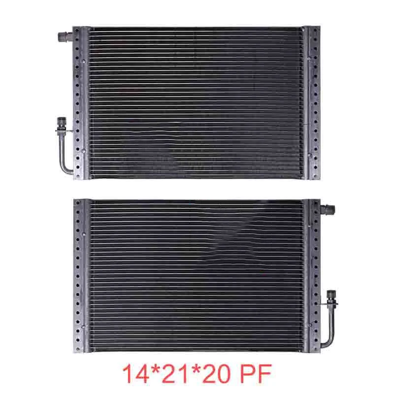 14''x21''x20MM PF R134 Universal Aluminium Condenser Radiator Cooling Fan Set  for Vintage Car Truck Hot Rod Radiato