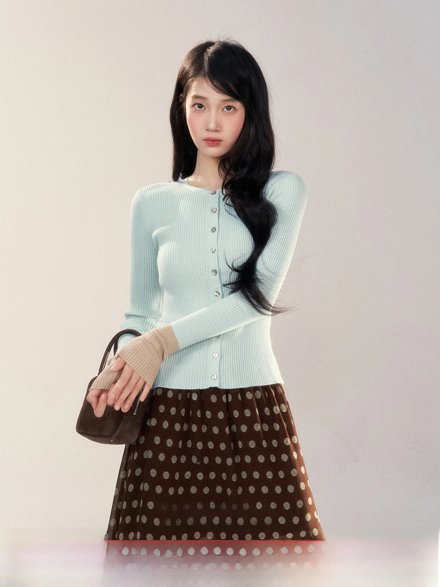 

Ladies' Loose Fit Knitwear Cardigan Spring 2026 New Sle Color Blo Design Slimming Top Korean Sle Lazy Faion