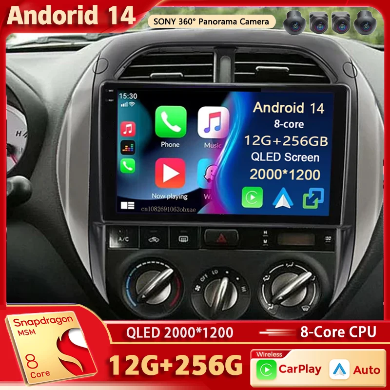 

Android 14 For Toyota RAV4 2 CA20 CA20W XA20 2003- 2005 2K QLED Android Car Radio Multimedia Video Player GPS Stereo CarPlay 4G