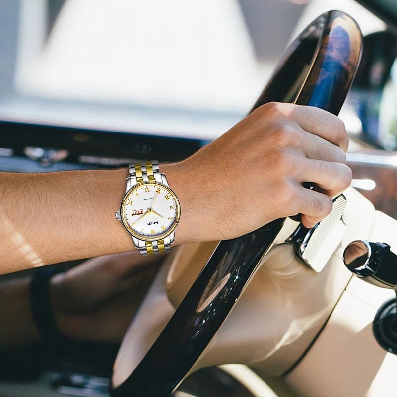 MIGE Orologi da uomo 2025 Nuovo orologio meccanico automatico per uomo Moda Warterproof Top Brand Orologio da polso di lusso in acciaio inossidabile