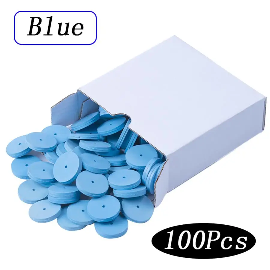 100pcs Dental Polishing Wheels Burs Silicone Rubber Polishing Wheels For Dental Lab Materials