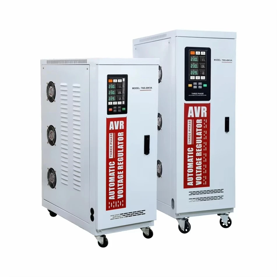 

3 Phase Avr 20KVA TNS Copper Voltage Regulators/stabilizers New Design Large Screen Avr 380V Ac Stabilizer for Industrial