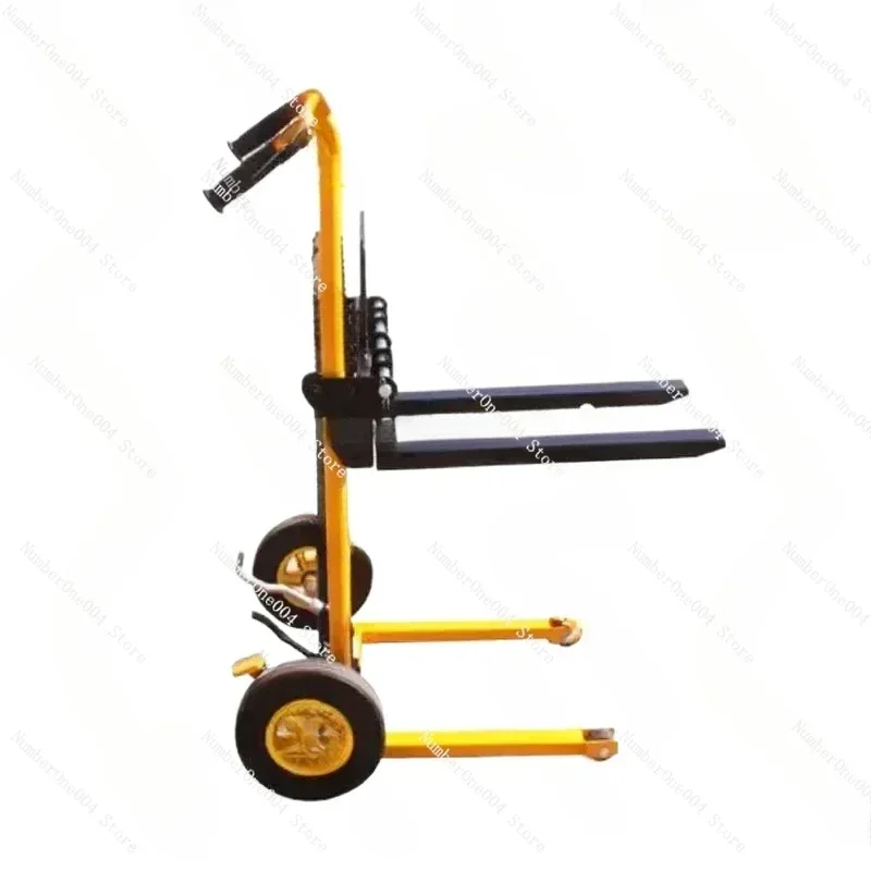 Suitable For200kg Load-bearing Forklift, Portable Manual Handling Stacker, Light And Small Household Lift Truck, Hydraulic Unloa