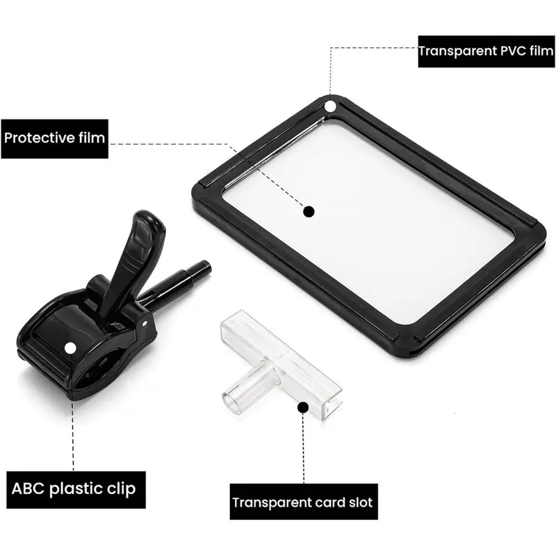 AB66-Advertising Clip Fruit Price Tags Supermarket Advertising Clip Double Sided Promotional Sign