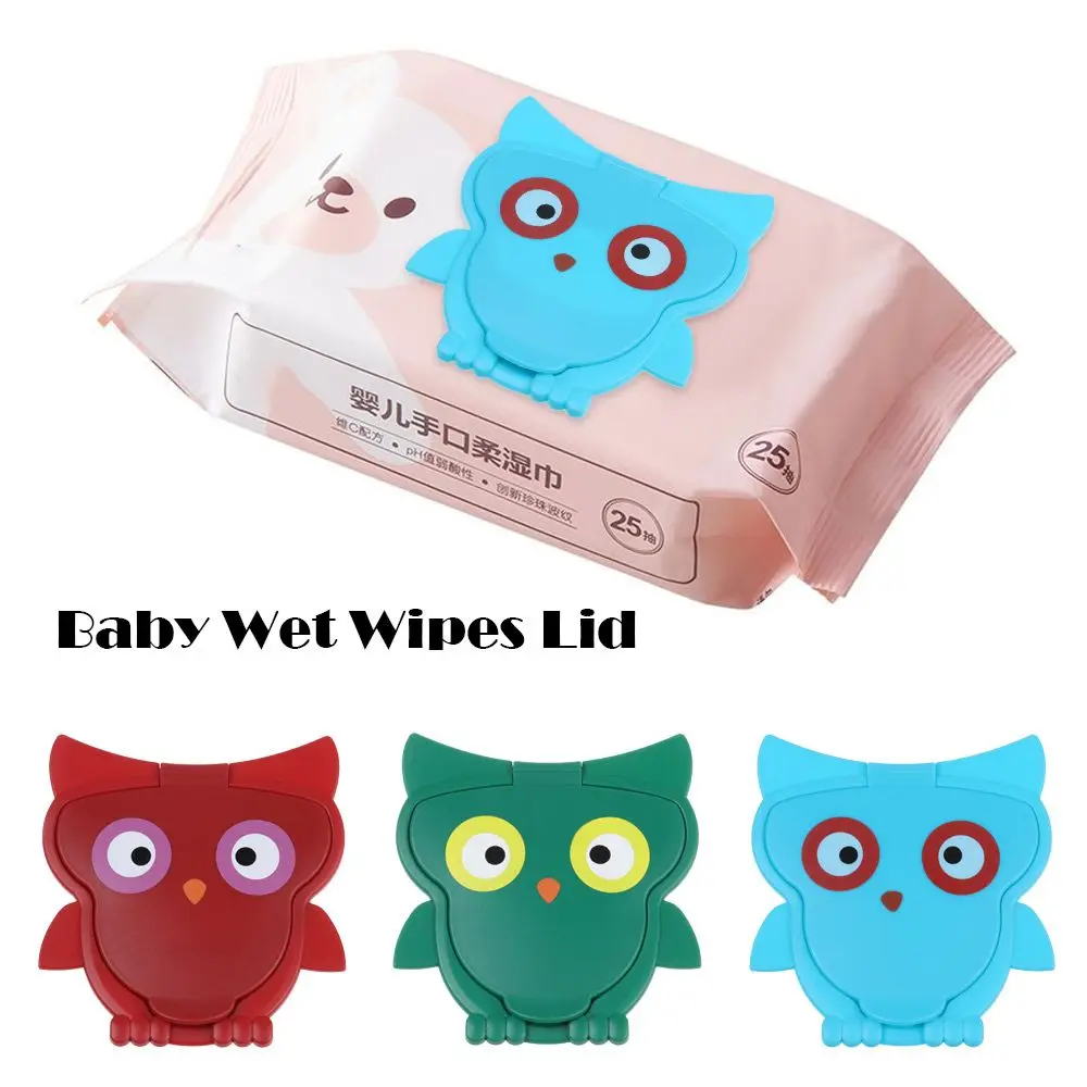 1Pcs Useful Portable Reusable Box Lid Tissues Cover Baby Wet Wipes Lid Self-Adhesive Flip Cover